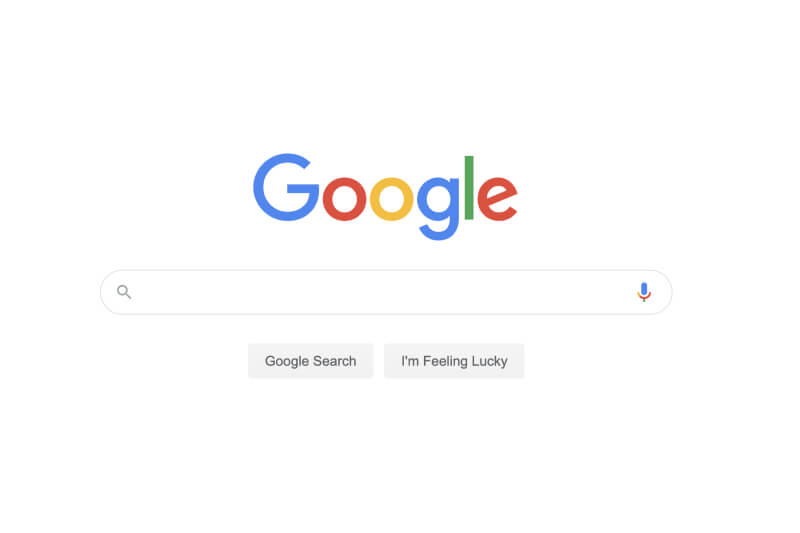 The google homepage